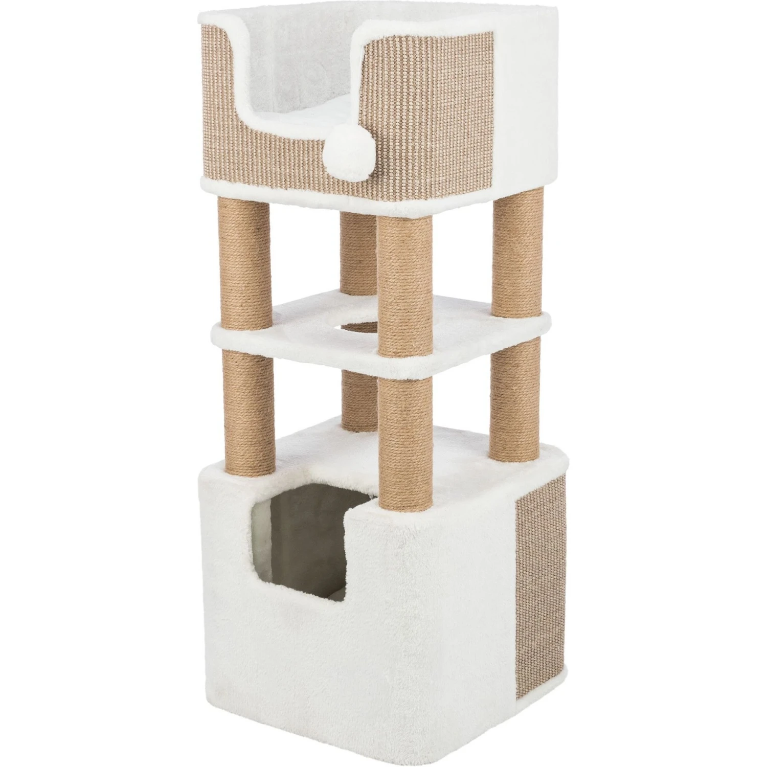 TRIXIE Lucano Cat Tree, Cream/Taupe 6 TRIXIE Lucano Cat Tree, Cream/Taupe - Image 4