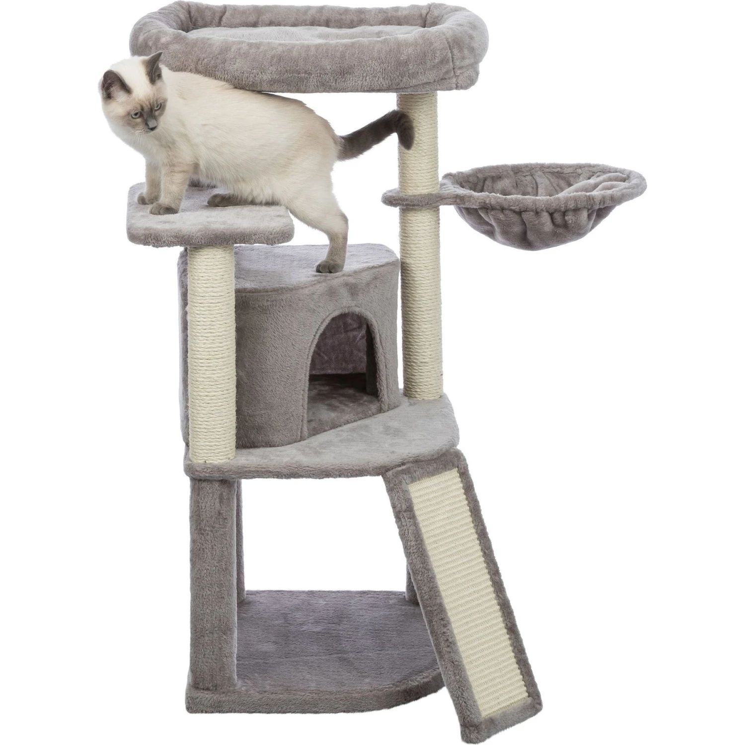 TRIXIE Adriana Cat Tree, Gray 5 TRIXIE Adriana Cat Tree, Gray - Image 3