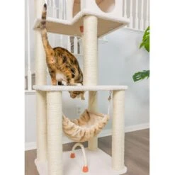 Armarkat 73-in Faux Fleece Cat Tree & Condo -Almo nature Sales 70208 PT2. AC SS1800 V1582738822