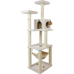 Armarkat 73-in Faux Fleece Cat Tree & Condo -Almo nature Sales 70208 PT6. AC SS1800 V1582739658