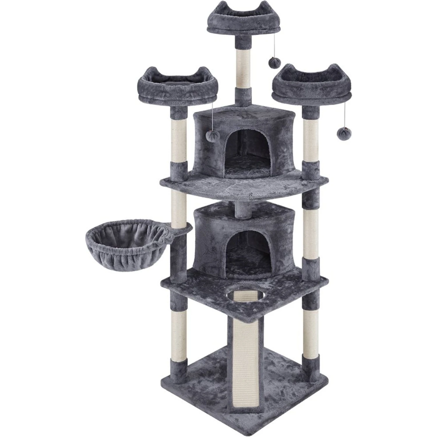 Yaheetech 76-in Multi-Level Cat Tree 4 Yaheetech 76-in Multi-Level Cat Tree - Image 2