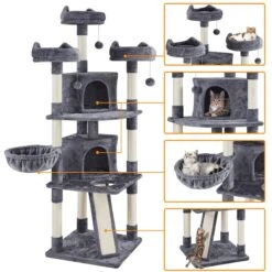 Yaheetech 76-in Multi-Level Cat Tree 14 Yaheetech 76-in Multi-Level Cat Tree -Almo nature Sales 705062 PT3. AC SS1800 V1686153351