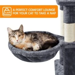 Yaheetech 82.5-in Multi-Level Tree Condo With 2 Foam Edge Perches Cat Tree -Almo nature Sales 705110 PT2. AC SS1800 V1668545965