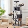 Yaheetech 71.5-in Tree With 2 Cozy Perches Cat Tree, Dark Grey, Large 1 Yaheetech 71.5-in Tree With 2 Cozy Perches Cat Tree, Dark Grey, Large -Almo nature Sales 705158 MAIN. AC SS1800 V1668546019