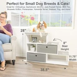 PetFusion Hybrid Cat Bookshelf & 3 Perches, White -Almo nature Sales 710246 PT5. AC SS1800 V1671724586