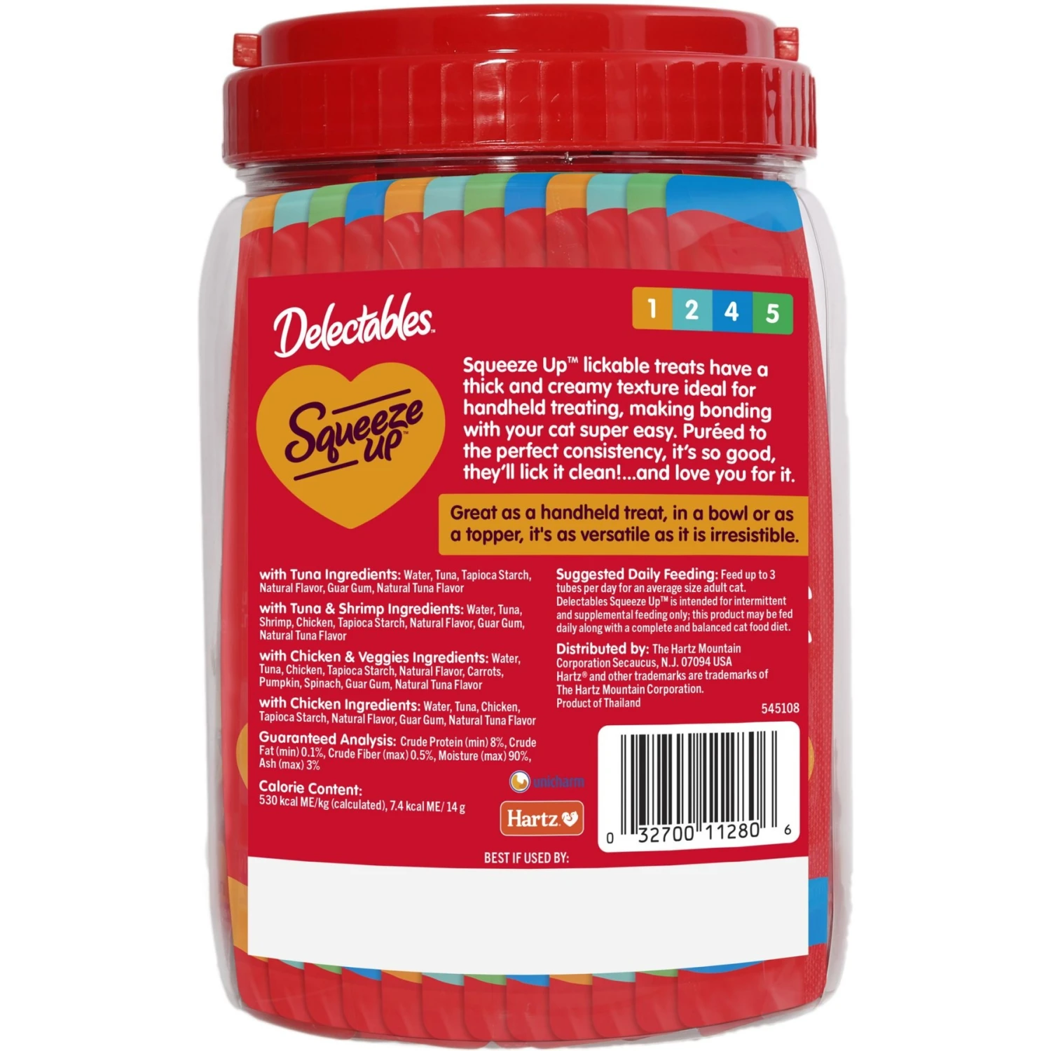 Hartz Delectables Bisque Variety Pack Lickable Cat Treats & Hartz Delectables Squeeze Up Variety Pack Lickable Cat Treats, 0.5-oz Tube 9 Hartz Delectables Bisque Variety Pack Lickable Cat Treats & Hartz Delectables Squeeze Up Variety Pack Lickable Cat Treats, 0.5-oz Tube - Image 7