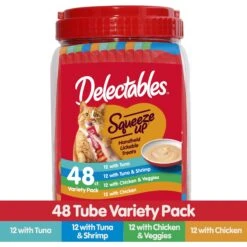 Hartz Delectables Bisque Variety Pack Lickable Cat Treats & Hartz Delectables Squeeze Up Variety Pack Lickable Cat Treats, 0.5-oz Tube 18 Hartz Delectables Bisque Variety Pack Lickable Cat Treats & Hartz Delectables Squeeze Up Variety Pack Lickable Cat Treats, 0.5-oz Tube -Almo nature Sales 737414 PT7. AC SS1800 V1670879804