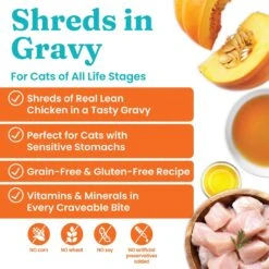 Solid Gold Nature's Harmony Chicken & Pumpkin Recipe In Gravy Grain-Free Wet Cat Food, 2.8-oz Can, 24 Count -Almo nature Sales 739158 PT1. AC SS1800 V1670941865