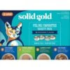 Solid Gold Feline Favorites Variety Pack Grain-Free Wet Cat Food, 3-oz Can, Case Of 12 -Almo nature Sales 739190 MAIN. AC SS1800 V1684873948
