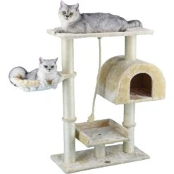 Go Pet Club 36-in Faux Fur Cat Tree & Condo -Almo nature Sales 74008 PT6. AC SS1800 V1510350790