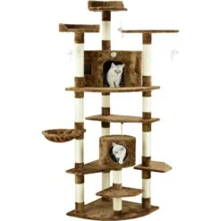 Go Pet Club 80-in Faux Fur Cat Tree & Condo 6 Go Pet Club 80-in Faux Fur Cat Tree & Condo -Almo nature Sales 74012 PT1. AC SS1800 V1510350831