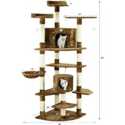 Go Pet Club 80-in Faux Fur Cat Tree & Condo 7 Go Pet Club 80-in Faux Fur Cat Tree & Condo -Almo nature Sales 74012 PT3. AC SS1800 V1671226284
