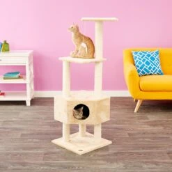 Go Pet Club 51-in Faux Fur Cat Tree & Condo -Almo nature Sales 74027 PT8. AC SS1800 V1500564069