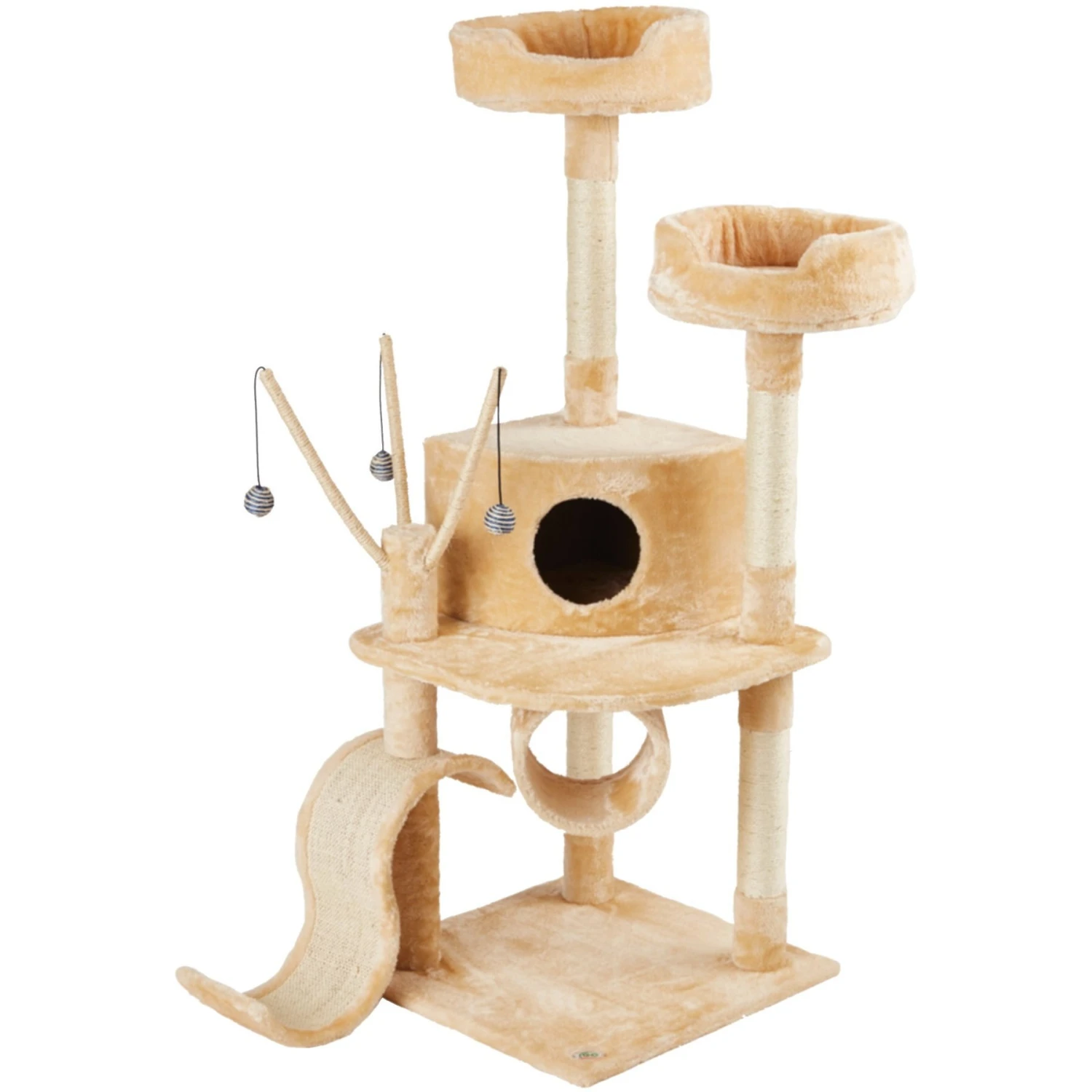 Go Pet Club 55-in Slide Cat Tree 4 Go Pet Club 55-in Slide Cat Tree - Image 2
