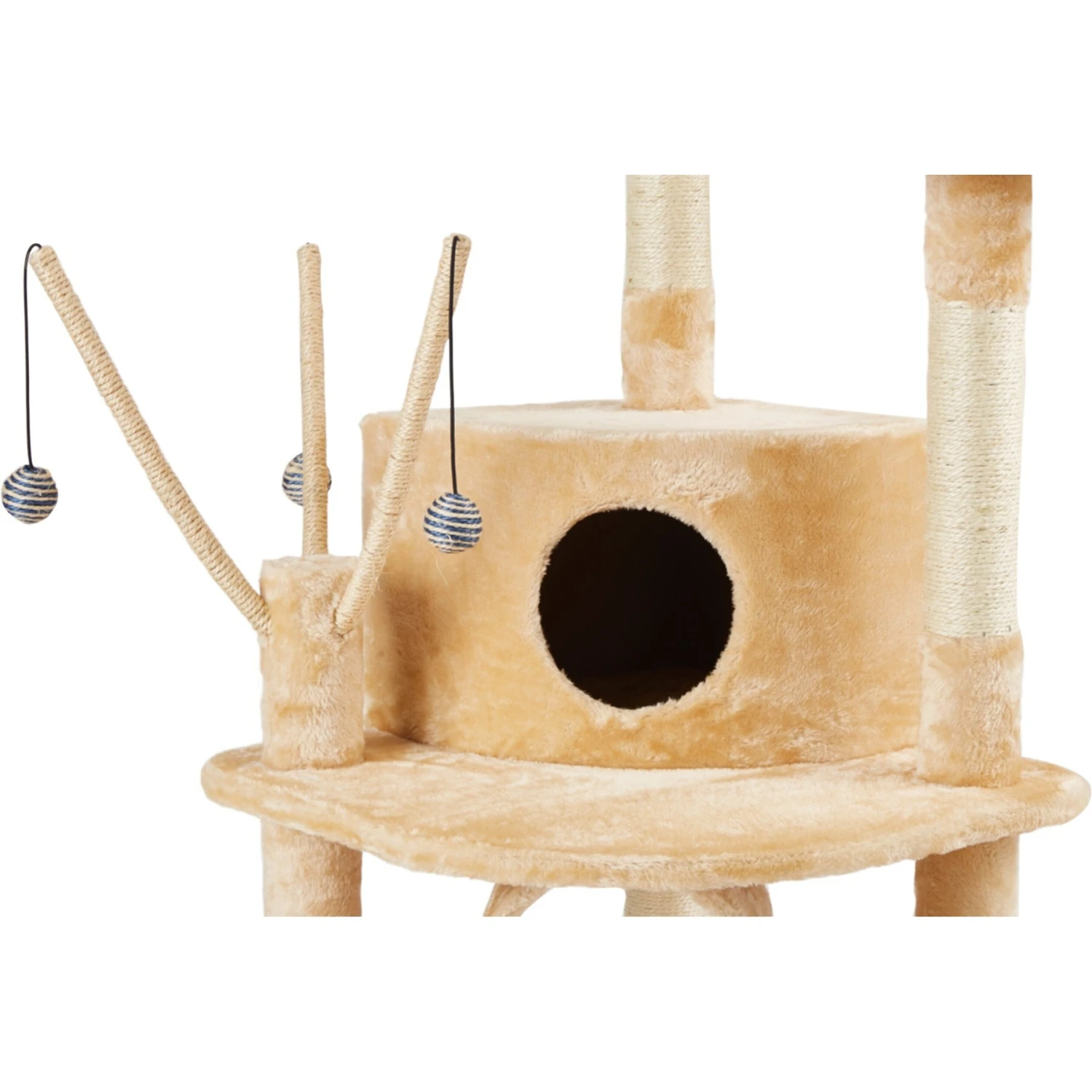 Go Pet Club 55-in Slide Cat Tree 5 Go Pet Club 55-in Slide Cat Tree - Image 3