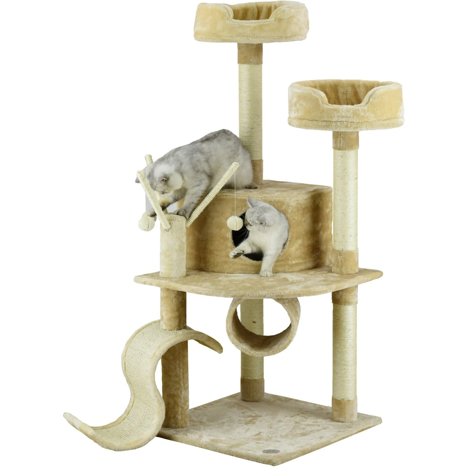 Go Pet Club 55-in Slide Cat Tree 7 Go Pet Club 55-in Slide Cat Tree - Image 5