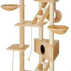 Go Pet Club 106-in Floor-to-Ceiling Faux Fur Cat Tree & Condo -Almo nature Sales 74051 PT2. AC SS1800 V1500384638