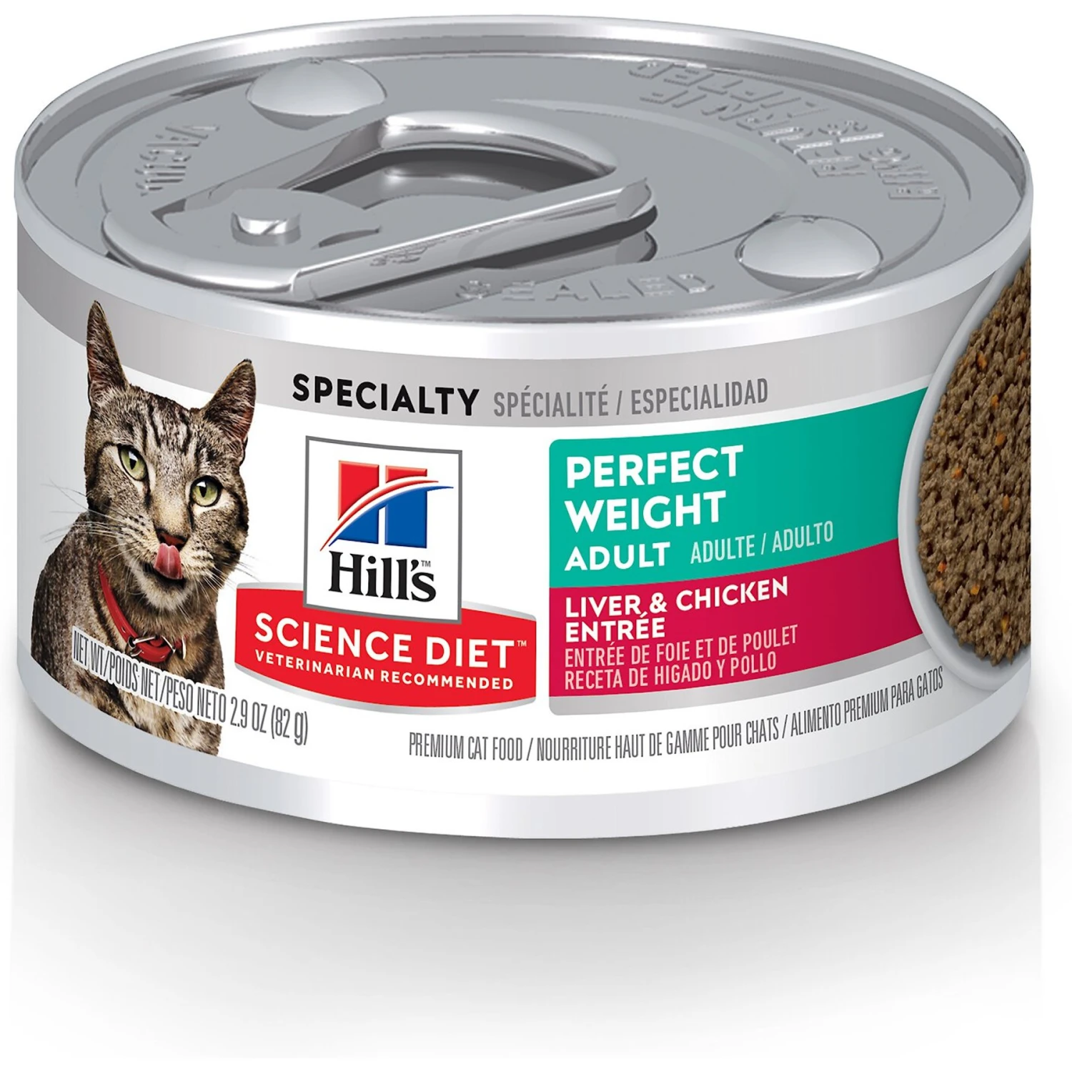 Hill's Science Diet Adult Perfect Weight Liver & Chicken Entree Canned Cat Food 3 Hill's Science Diet Adult Perfect Weight Liver & Chicken Entree Canned Cat Food