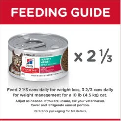 Hill's Science Diet Adult Perfect Weight Liver & Chicken Entree Canned Cat Food 19 Hill's Science Diet Adult Perfect Weight Liver & Chicken Entree Canned Cat Food -Almo nature Sales 74246 PT8. AC SS1800 V1609449442
