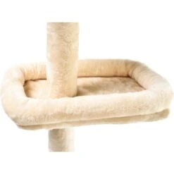 Cat Craft 4-Level Adjustable Climbing & Perch Cat Tree With Bolstered Cat Bed, Cream, X-Large -Almo nature Sales 744830 PT4. AC SS1800 V1674080116