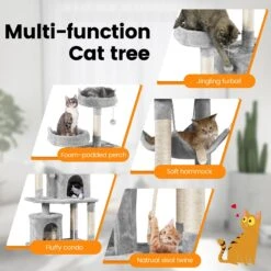 Yaheetech 70.5-inch Multi Level Sisal Cat Tree -Almo nature Sales 746934 PT3. AC SS1800 V1671647384