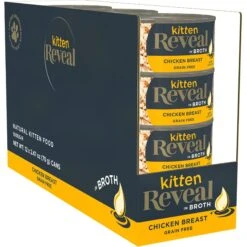 Reveal Natural Limited Ingredient Grain-Free Chicken Breast In Broth Wet Kitten Food, 2.47-oz, Case Of 12