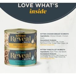 Reveal Natural Limited Ingredient Grain-Free Chicken & Tuna In Broth Variety Pack Wet Kitten Food, 2.47-oz, Case Of 8 -Almo nature Sales 752510 PT2. AC SS1800 V1674068986