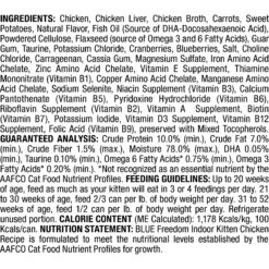 Blue Buffalo Freedom Indoor Kitten Chicken Recipe Grain-Free Canned Cat Food -Almo nature Sales 75600 PT2. AC SS1800 V1585083409