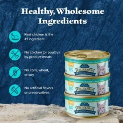 Blue Buffalo Wilderness Wild Delights Flaked Chicken & Trout Grain-Free Canned Cat Food -Almo nature Sales 75646 PT5. AC SS1800 V1646781390