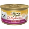 Fancy Feast Delights With Cheddar Grilled Chicken & Cheddar Cheese Feast In Gravy Canned Cat Food -Almo nature Sales 75960 MAIN. AC SS1800 V1693927798