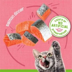 Friskies Pate Salmon Dinner Canned Cat Food -Almo nature Sales 76196 PT3. AC SS1800 V1700158093