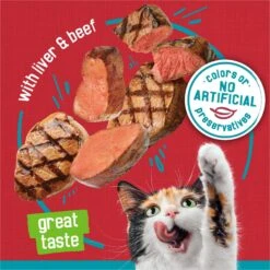 Friskies Tasty Treasures Pate Liver & Beef Wet Cat Food -Almo nature Sales 76334 PT3. AC SS1800 V1700161705