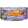 Friskies Savory Shreds Turkey & Cheese Dinner In Gravy Canned Cat Food
