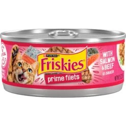 Friskies Prime Filets With Salmon & Beef In Sauce Canned Cat Food