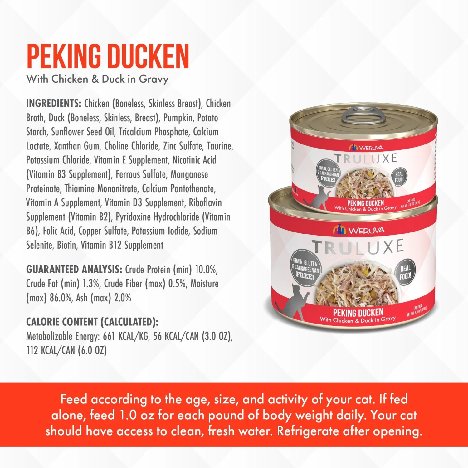 Weruva Truluxe Peking Ducken With Chicken & Duck In Gravy Grain-Free Canned Cat Food 7 Weruva Truluxe Peking Ducken With Chicken & Duck In Gravy Grain-Free Canned Cat Food - Image 5
