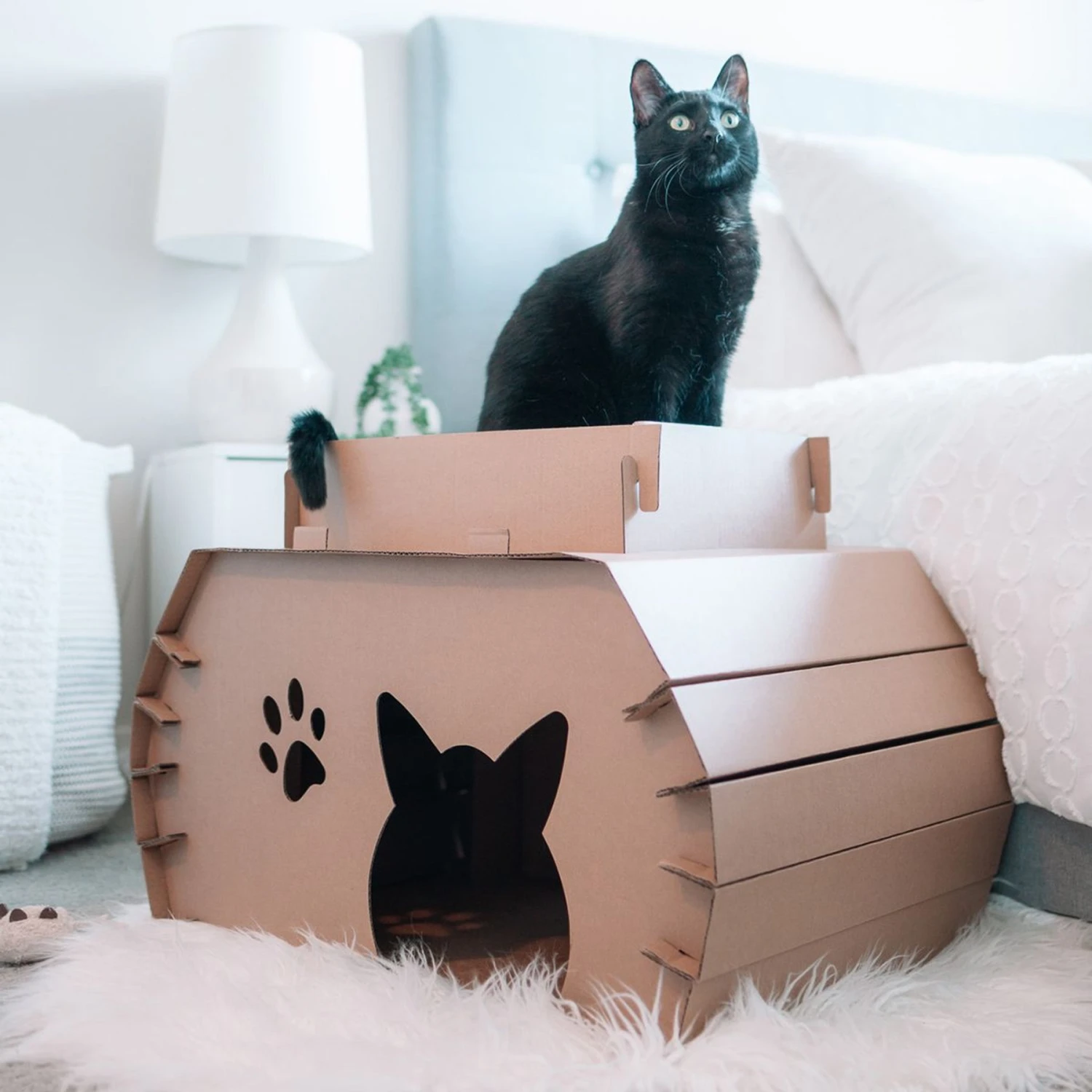 Carlson Pet Products Cat Camper & Scratcher 4 Carlson Pet Products Cat Camper & Scratcher - Image 2