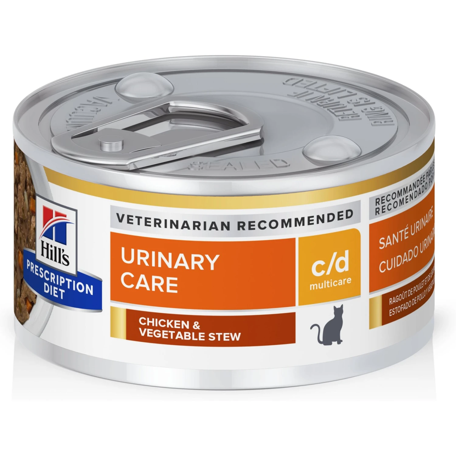 Hill's Prescription Diet C/d Multicare Urinary Care Chicken & Vegetable Stew Wet Cat Food 3 Hill's Prescription Diet C/d Multicare Urinary Care Chicken & Vegetable Stew Wet Cat Food