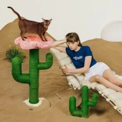 VETRESKA Blooming Cactus 41-in Cat Tree -Almo nature Sales 805102 PT5. AC SS1800 V1680528999