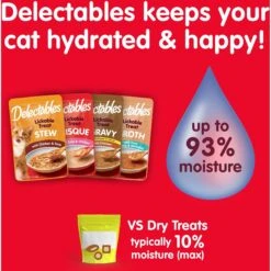 Hartz Delectables Gravy Non Seafood Chicken Lickable Cat Treats, 1.4-oz Tubes, 12 Count -Almo nature Sales 822742 PT2. AC SS1800 V1701882625