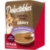 Hartz Delectables Gravy Non Seafood Chicken & Turkey Lickable Cat Treats, 1.4-oz Pouches, 12 Count