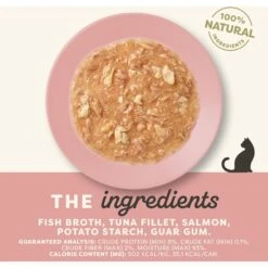 Applaws Tuna & Salmon In Gravy Limited Ingredient Canned Wet Cat Food, 2.47-oz Can, Case Of 24 11 Applaws Tuna & Salmon In Gravy Limited Ingredient Canned Wet Cat Food, 2.47-oz Can, Case Of 24 -Almo nature Sales 836294 PT2. AC SS1800 V1685462234