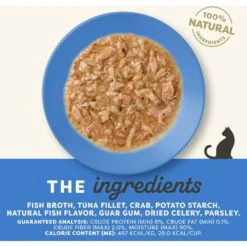 Applaws Tuna Fillet With Crab Recipe In Gravy Limited Ingredient Cat Food Pots, 2.12-oz Pot, Case Of 18 -Almo nature Sales 836374 PT3. AC SS1800 V1685464136