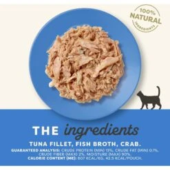 Applaws Tuna With Crab Broth Limited Ingredient Wet Cat Food, 2.47-oz Pouch, Case Of 12 -Almo nature Sales 836534 PT2. AC SS1800 V1685471339