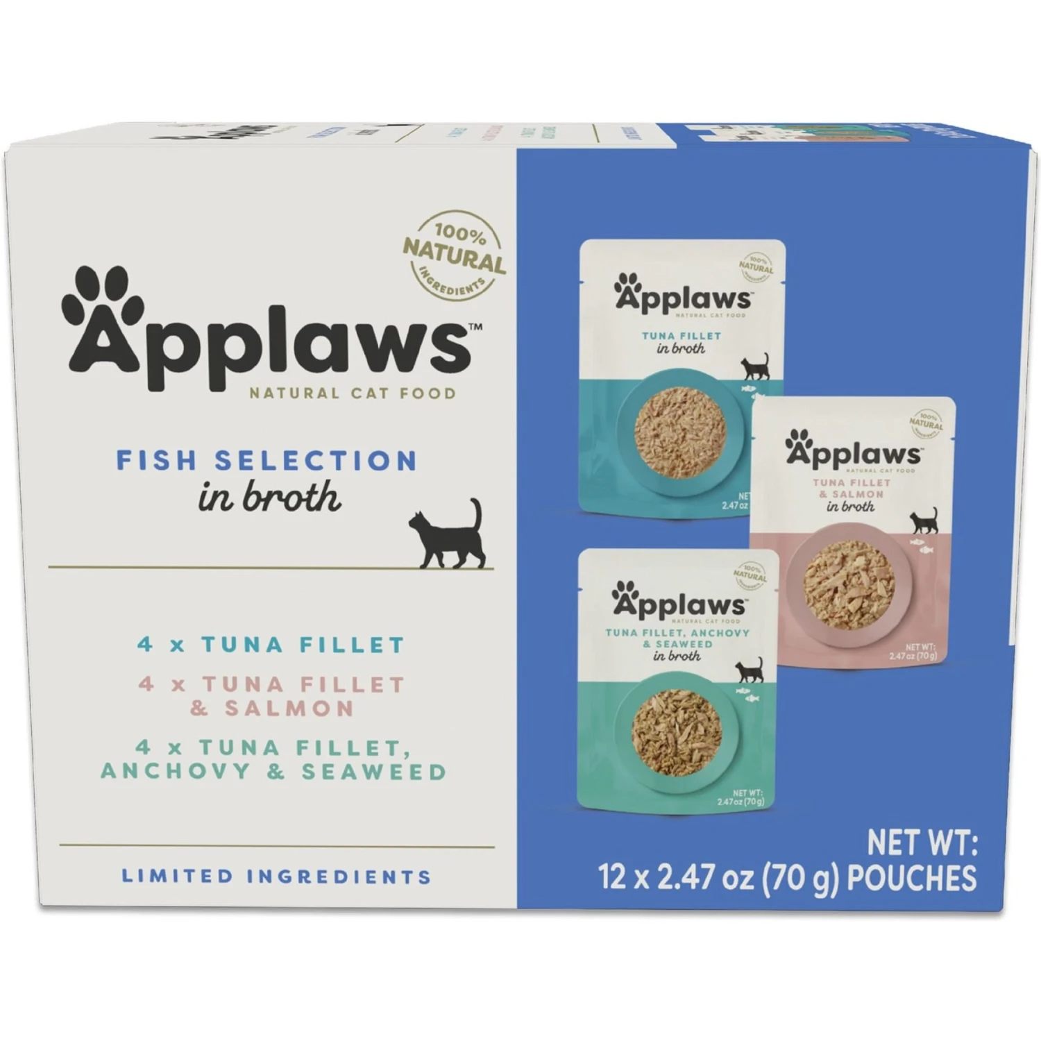 Applaws Variety Of Fish Flavors In Broth Limited Ingredient Wet Cat Food 3 Applaws Variety Of Fish Flavors In Broth Limited Ingredient Wet Cat Food