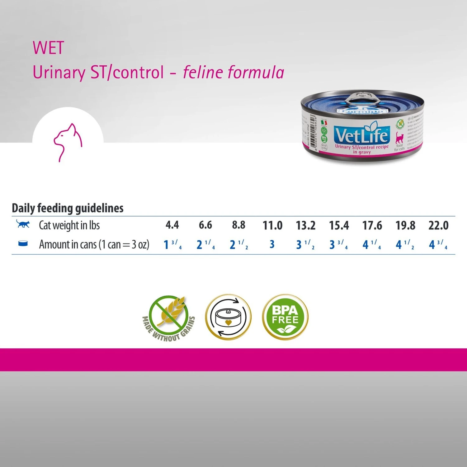 Farmina Vet Life Cat Urinary St/Control Recipe In Gravy Wet Cat Food 8 Farmina Vet Life Cat Urinary St/Control Recipe In Gravy Wet Cat Food - Image 6
