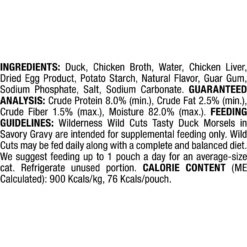 Blue Buffalo Wilderness Tasty Toppers Wild Cuts Tasty Duck Morsels In Savory Gravy Grain-Free Cat Food Topper -Almo nature Sales 84185 PT2. AC SS1800 V1646778683