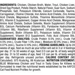 Blue Buffalo Wilderness Wild Delights Flaked Chicken & Trout In Tasty Gravy For Kittens Grain-Free Canned Cat Food -Almo nature Sales 84189 PT2. AC SS1800 V1646792241