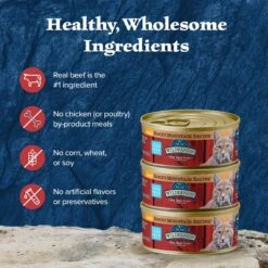 Blue Buffalo Wilderness Rocky Mountain Recipe Flaked Red Meat Feast Adult Grain-Free Canned Cat Food -Almo nature Sales 84211 PT5. AC SS1800 V1646787690
