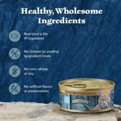 Blue Buffalo Wilderness Rocky Mountain Recipe Flaked Trout Feast Adult Grain-Free Canned Cat Food -Almo nature Sales 84214 PT5. AC SS1800 V1604366514