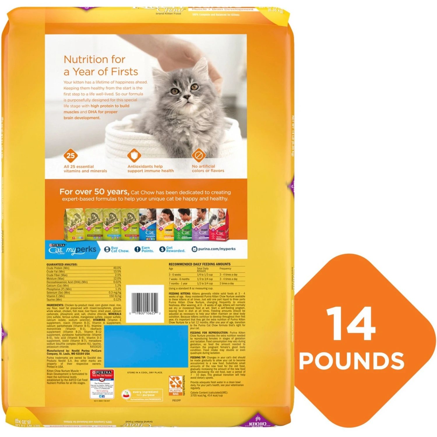Kitten Chow Nurture Muscle & Brain Development Dry Cat Food & Fancy Feast Tender Feast Variety Pack Canned Kitten Food 9 Kitten Chow Nurture Muscle & Brain Development Dry Cat Food & Fancy Feast Tender Feast Variety Pack Canned Kitten Food - Image 7